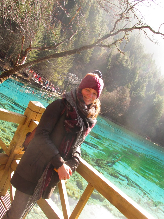No, si yo en realidad estaba la mar de contenta en Jiuzhaigou.